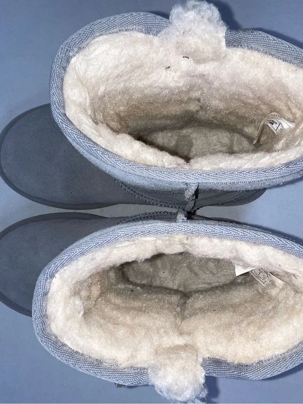 Koolaburra by UGG Victoria Short Suede Bow Boots Grey Women’s Size 4
